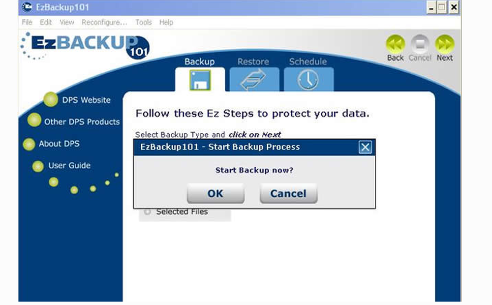 EzBackup Screenshot 1