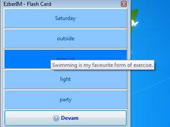 Flash Card Show Hint
