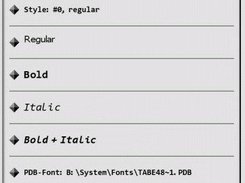Configuring the fonts