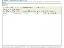 Specifying double opt-in email contents...