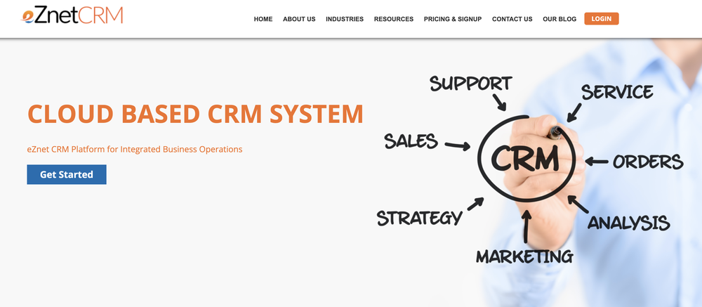 eZnet CRM Screenshot 1