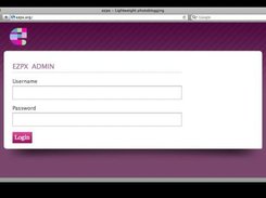 Login page