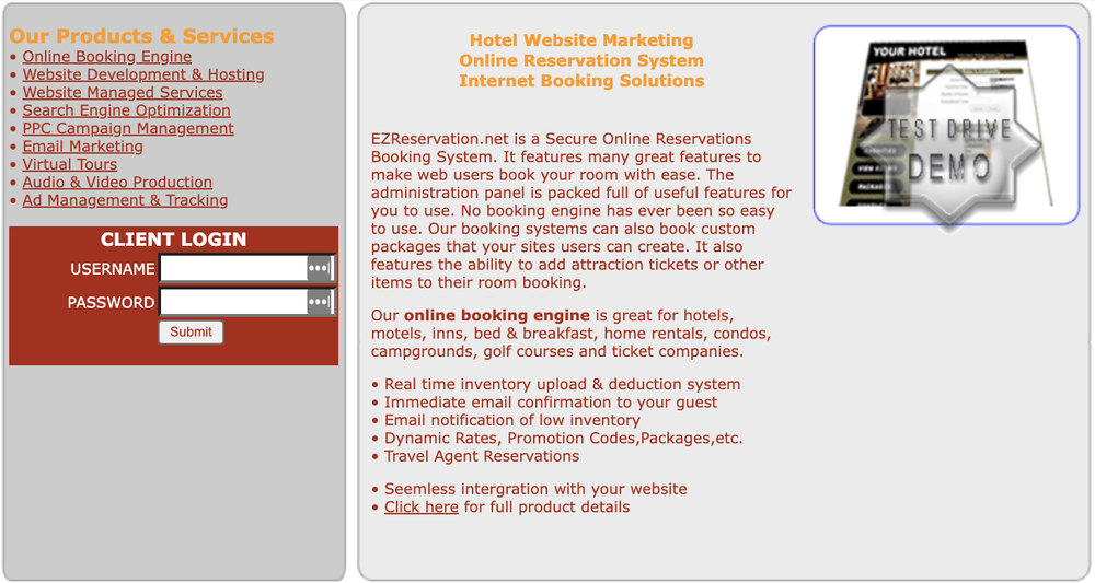 EZReservation.net Screenshot 1