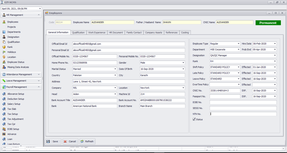 EZY HCMS Screenshot 1