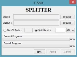 Splitter user interface