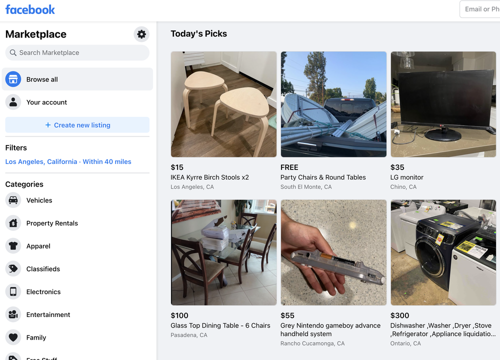 A Facebook marketplace auto listing software