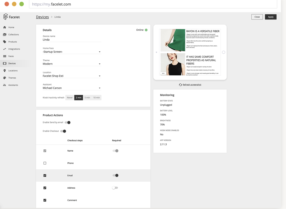 Facelet Screenshot 1