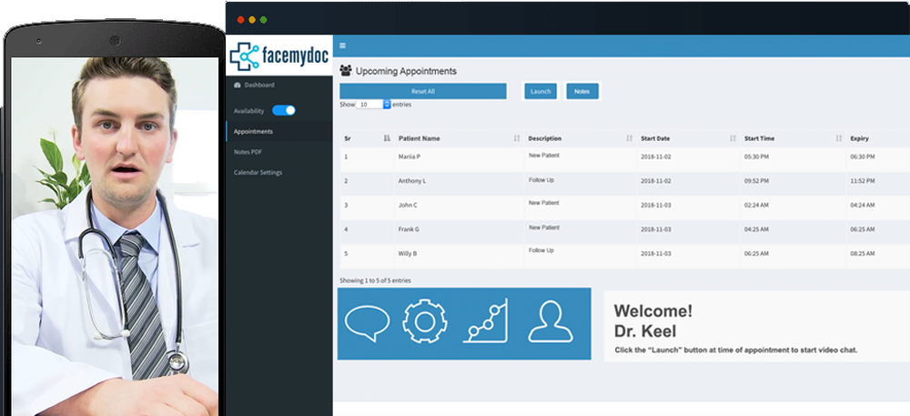 FaceMyDoc Screenshot 1