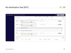 Pre-Verification Testing (PVT)
