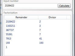 Factorizator in action