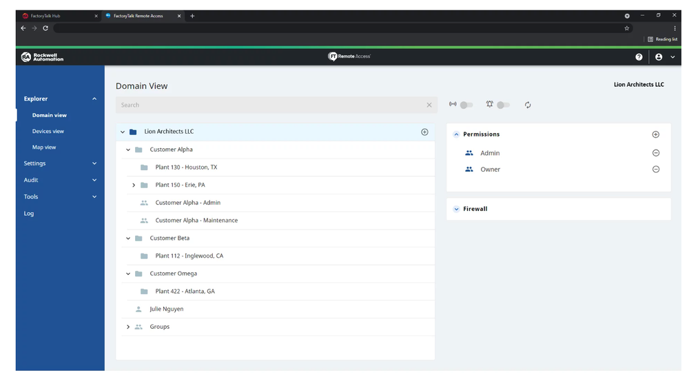 FactoryTalk Remote Access Screenshot 1