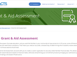 FACTS Grant & Aid Assessment Screenshot 1