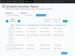 Schedule Volunteers