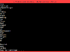 Sample run on Windows