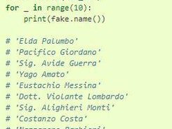 Faker for Python Screenshot 2