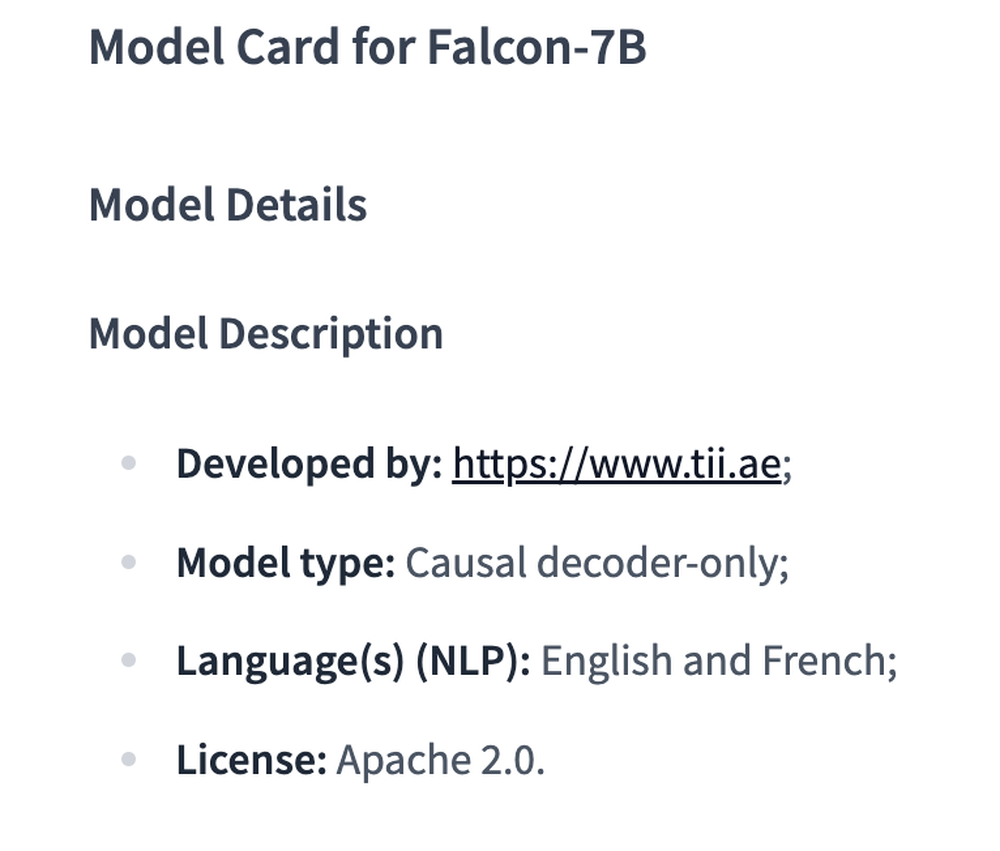 Falcon-7B Screenshot 1