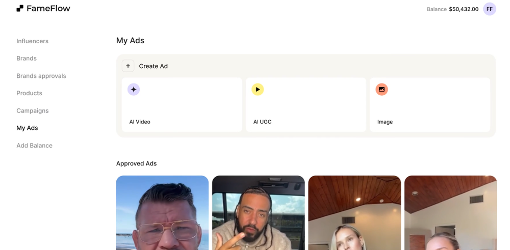FameFlow Screenshot 1