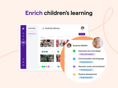 Get hundreds of activities from our activity library, create lesson plans, and connect with parents by posting to your news feed or sharing observations.