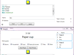 Host and client instances both running