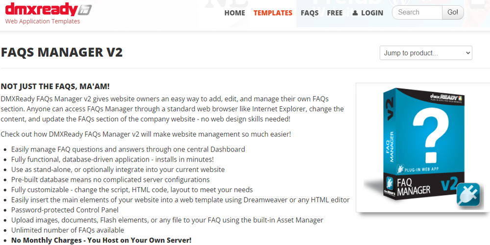 FAQs Manager v2 Screenshot 1