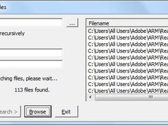 FARIF conducting a recursive search
