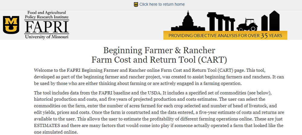FARM Tool Screenshot 1