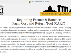 FARM Tool Screenshot 1