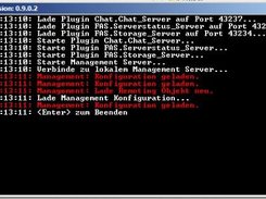 The FAS Server as console application with German UI