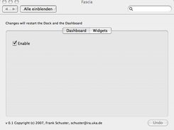 Enable or disable the dashboard
