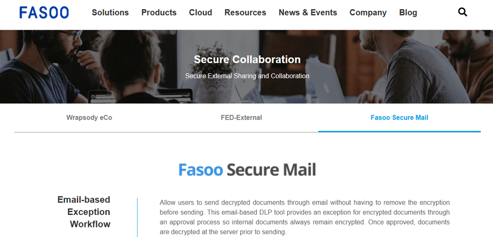 Fasoo Secure Email Screenshot 1