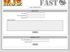 New ticket screen