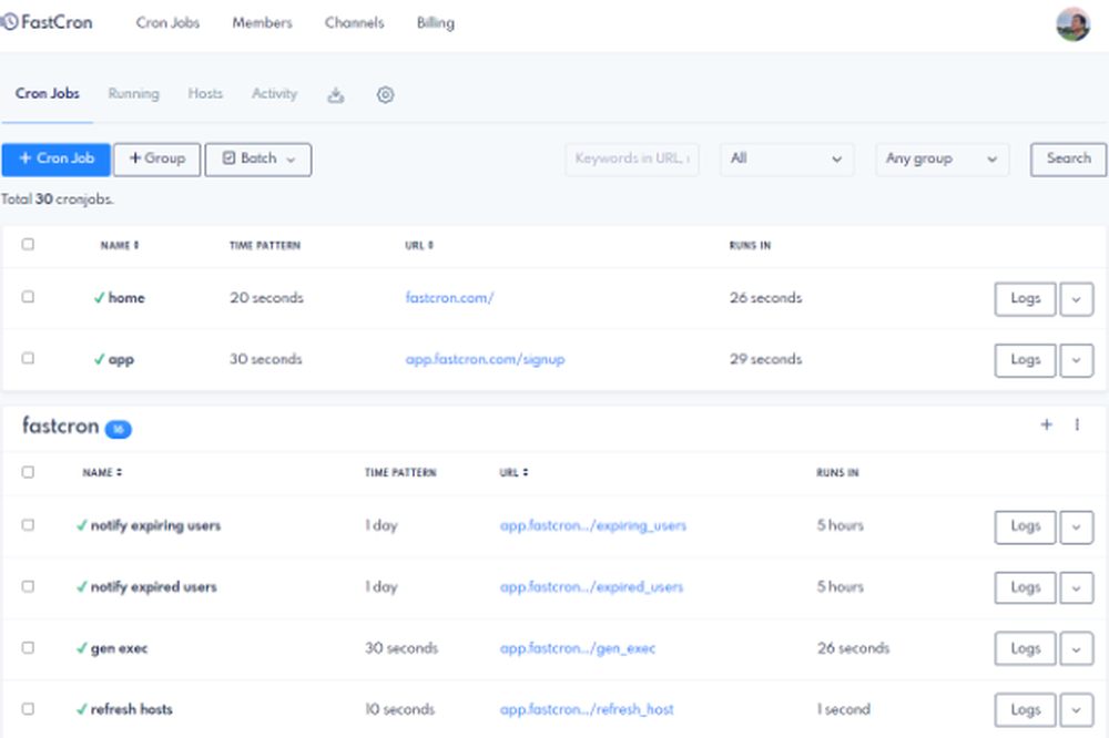 FastCron Screenshot 1