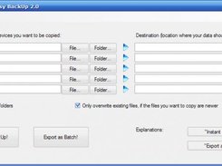 Fast and Easy Backup Screenshot 1