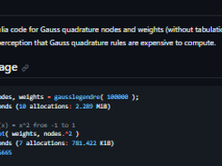 FastGaussQuadrature.jl Screenshot 1