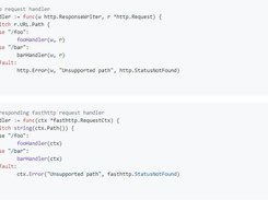 Example of a simple request handler conversion from net/http to fasthttp