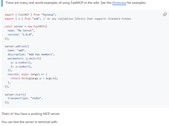 FastMCP Framework Screenshot 1