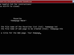 favwrite console window