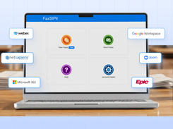 home page with integrations illustration