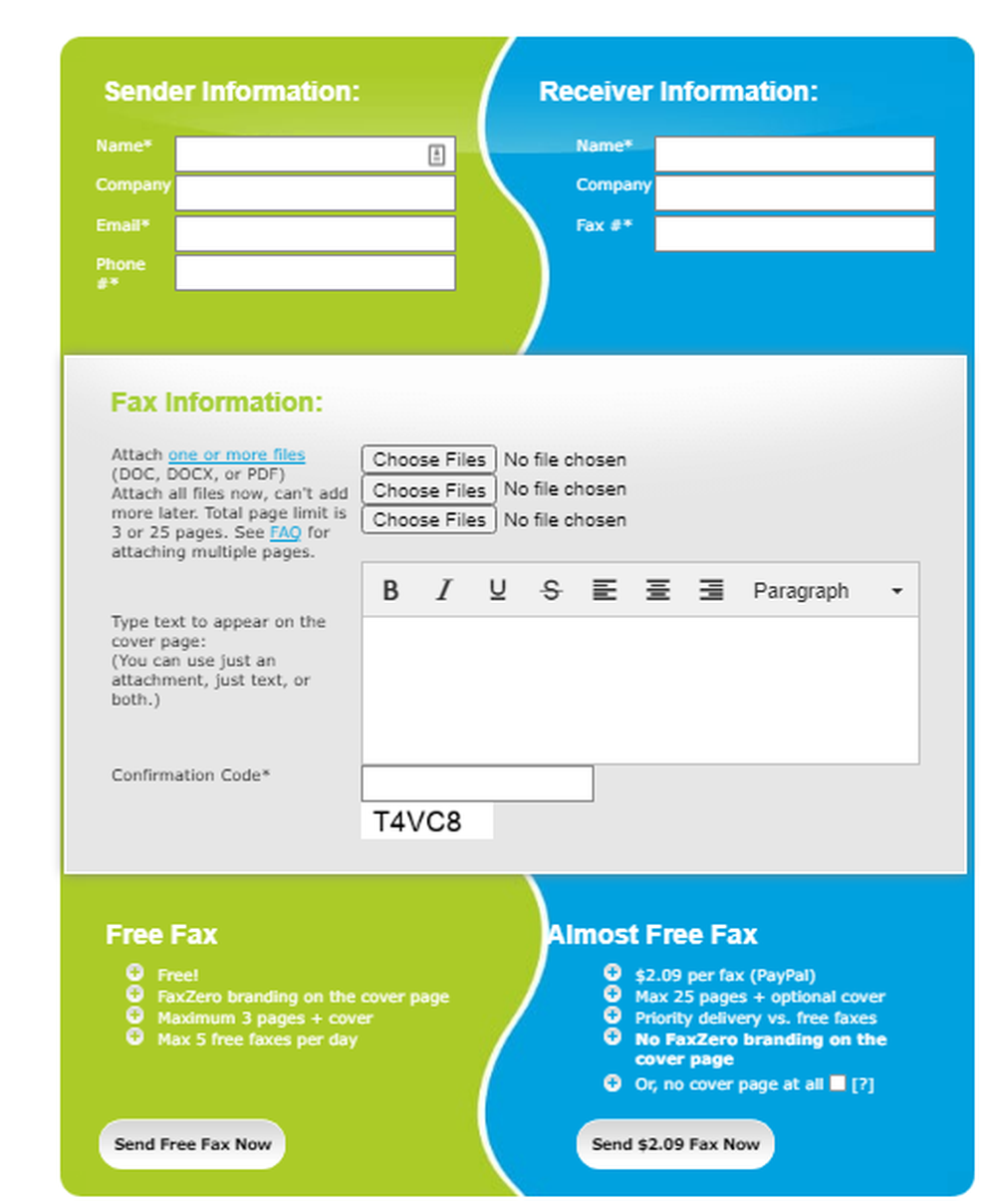 FaxZero Screenshot 1