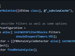 FBRetainCycleDetector Screenshot 1
