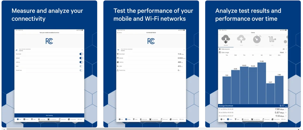 FCC Speed Test Screenshot 1