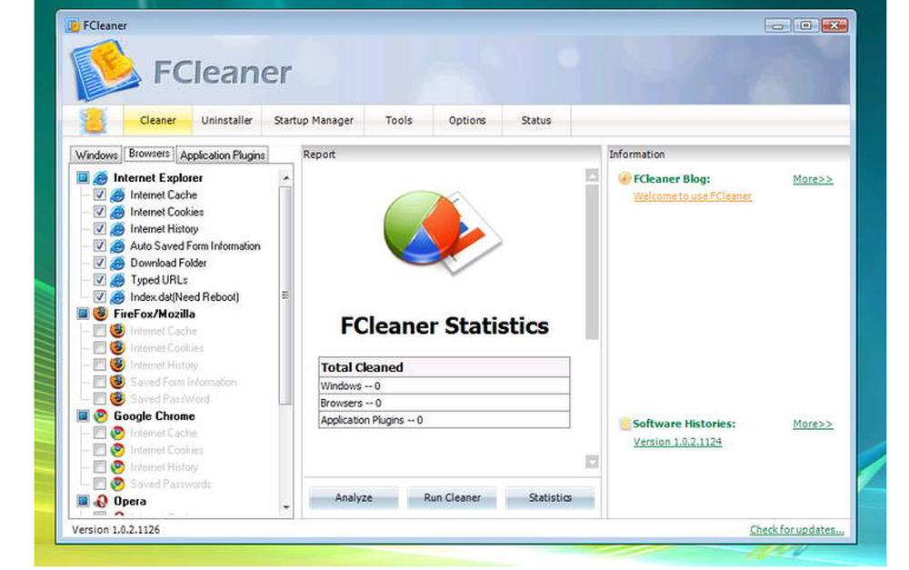 FCleaner Screenshot 1