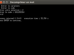 Décomprimer un mot