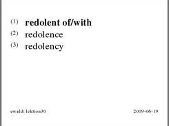 Sample of a printed flash card