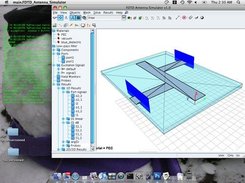 FDTD Antenna Simulator running on Mac OS X v10.5