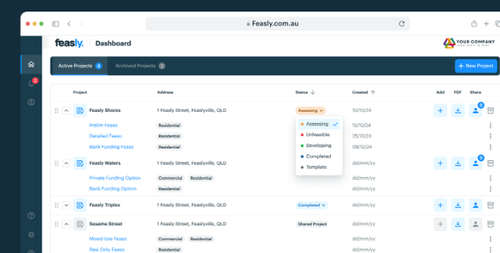 Feasly Screenshot 1