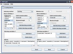 Defining the blocking variables