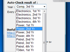 choose whatever dep. & year you want to auto-check for its result availability