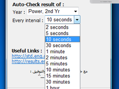 set time/interval of auto-checking