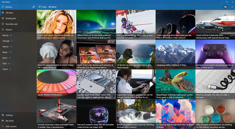 Feed Viewer Screenshot 1